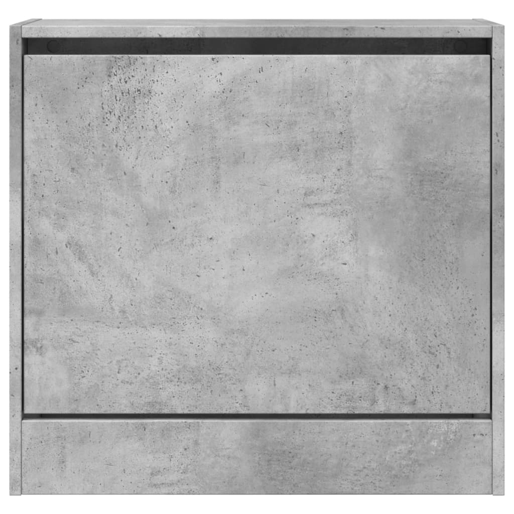 Schoenenkast Bewerkt Hout Betongrijs 60 x 21 x 57 cm