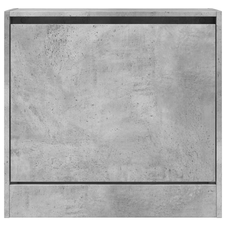 Schoenenkast Bewerkt Hout Betongrijs 60 x 21 x 57 cm