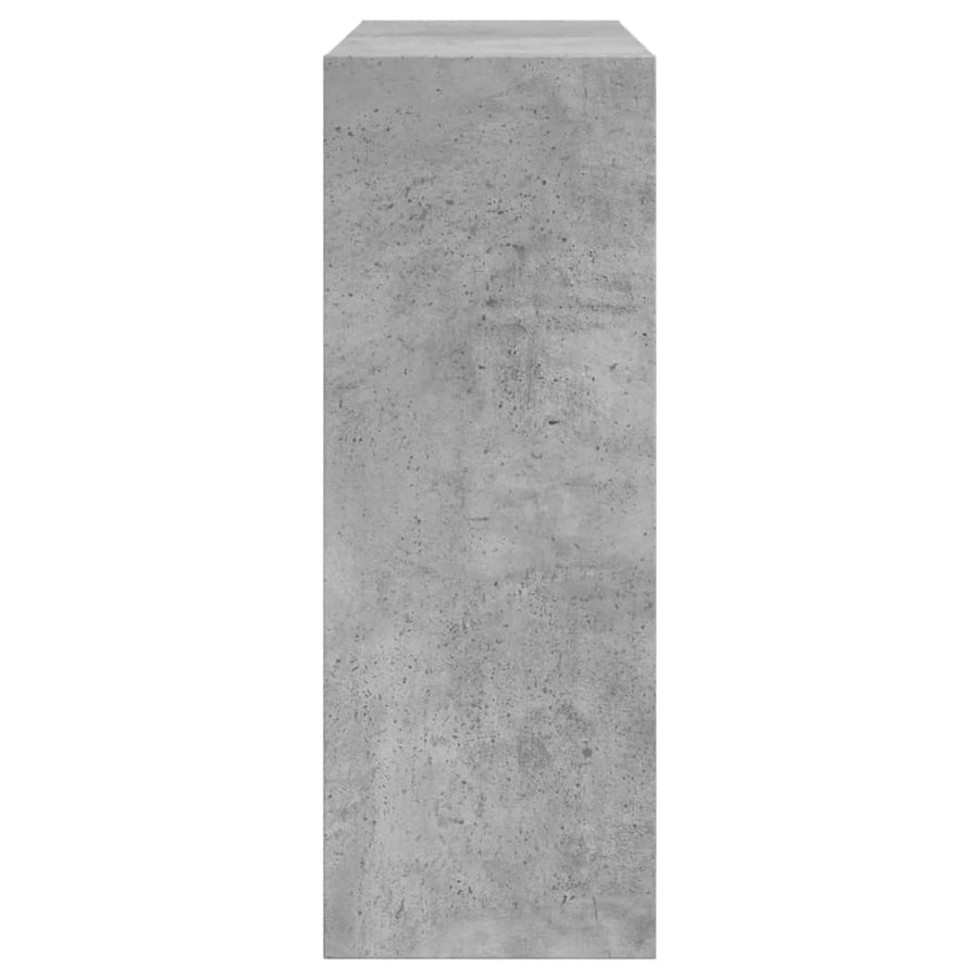Schoenenkast Bewerkt Hout Betongrijs 60 x 21 x 57 cm