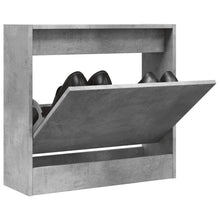 Schoenenkast Bewerkt Hout Betongrijs 60 x 21 x 57 cm