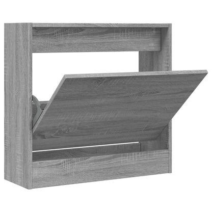 Schoenenkast Bewerkt Hout Eikenkleurig Grijs Sonoma 60 x 21 x 57 cm