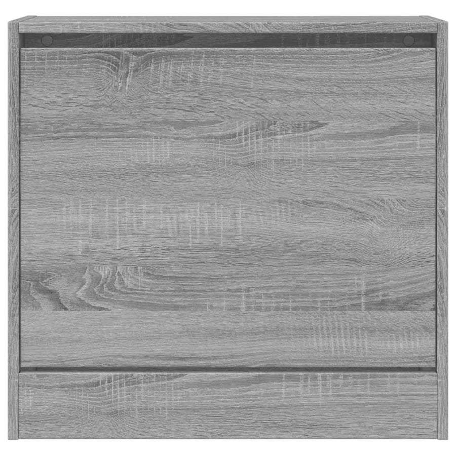 Schoenenkast Bewerkt Hout Eikenkleurig Grijs Sonoma 60 x 21 x 57 cm