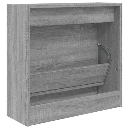 Schoenenkast Bewerkt Hout Eikenkleurig Grijs Sonoma 60 x 21 x 57 cm