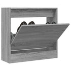 Schoenenkast 60x21x57 cm grijs sonoma eiken