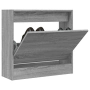 Schoenenkast 60x21x57 cm grijs sonoma eiken