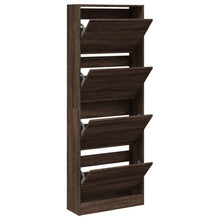 Schoenenkast 60X21X163,5 Cm Bewerkt Hout Bruin Eikenkleur Sonoma Eiken