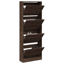 Schoenenkast 60X21X163,5 Cm Bewerkt Hout Bruin Eikenkleur Sonoma Eiken