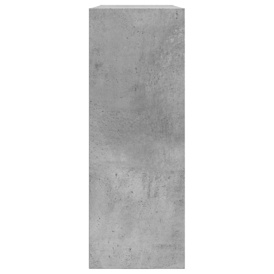Schoenenkast Bewerkt Hout Betongrijs 80 x 21 x 57 cm