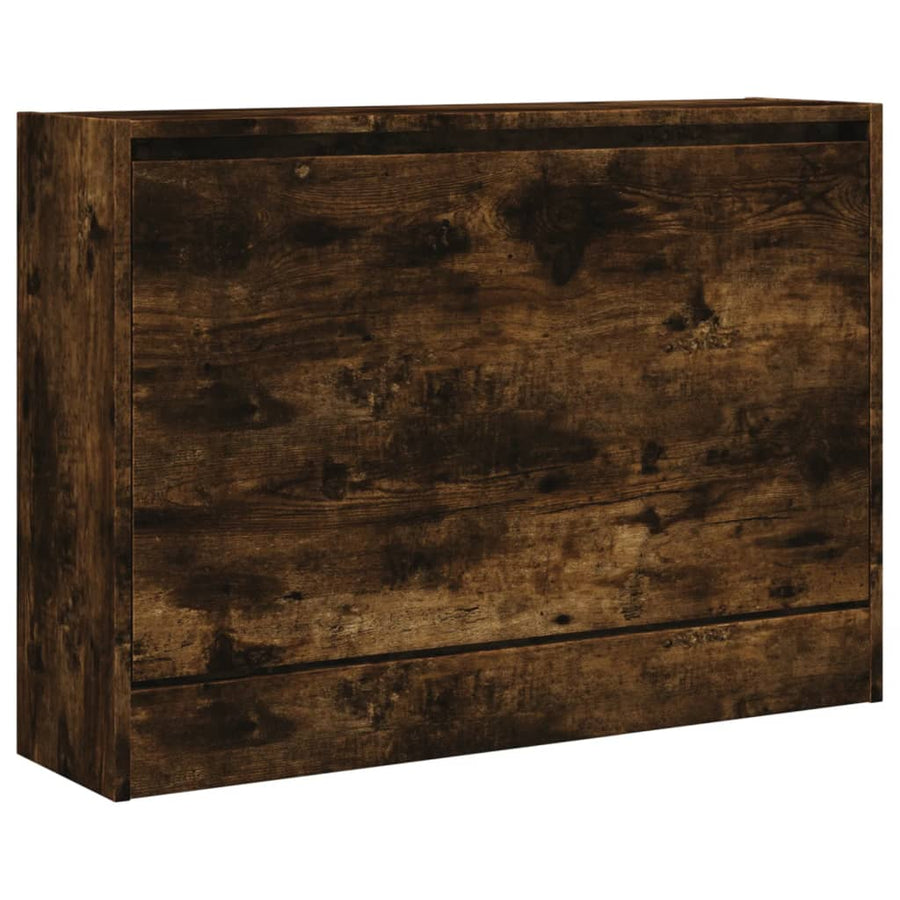 Schoenenkast Bewerkt Hout Kleurig Gerookt Eiken 80 x 21 x 57 cm