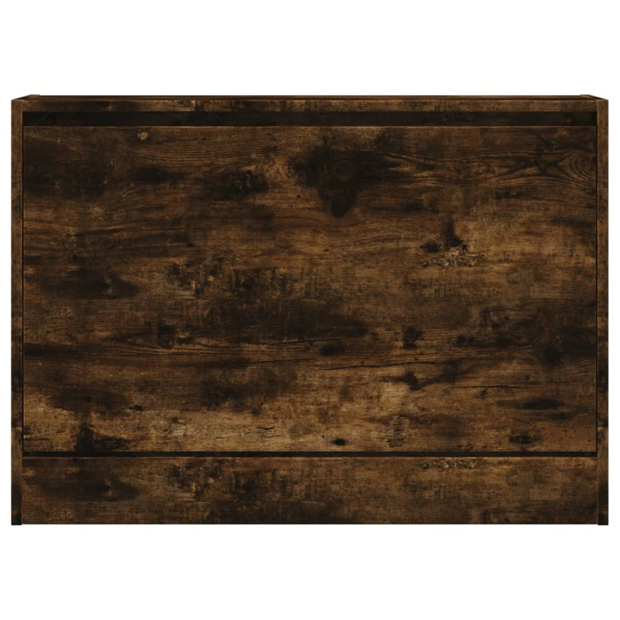 Schoenenkast Bewerkt Hout Kleurig Gerookt Eiken 80 x 21 x 57 cm