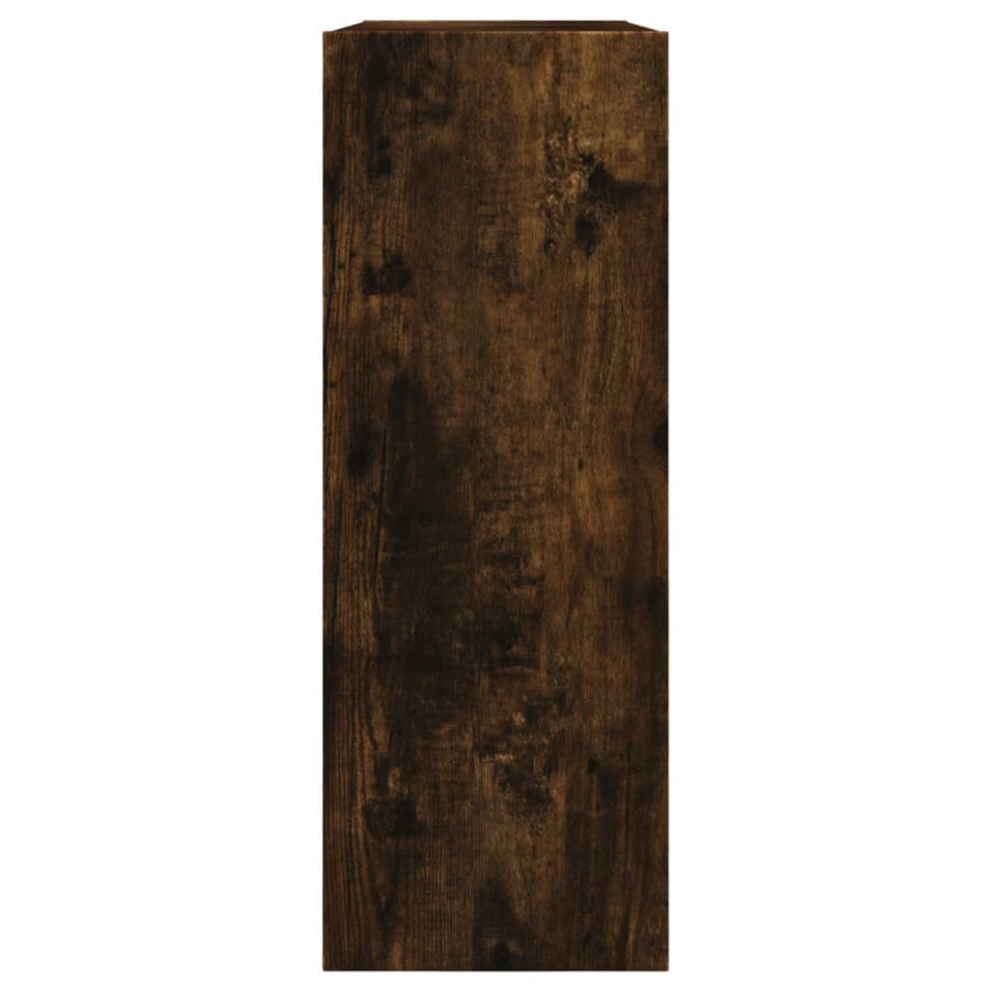 Schoenenkast Bewerkt Hout Kleurig Gerookt Eiken 80 x 21 x 57 cm