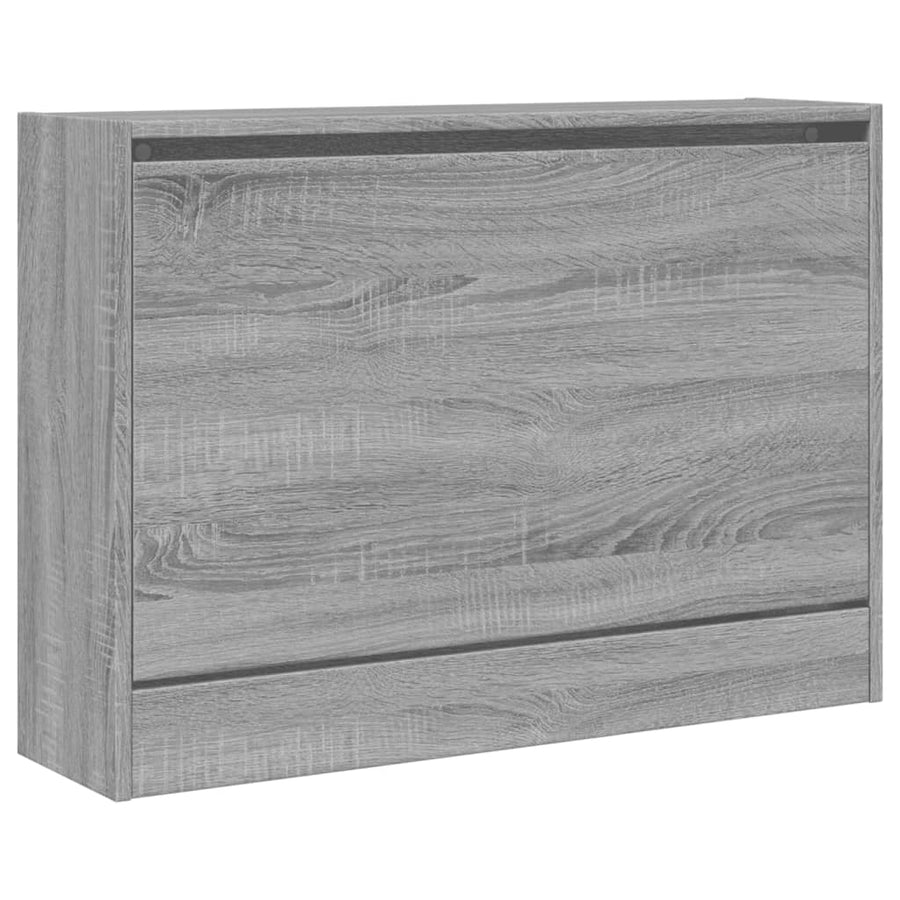 Schoenenkast Bewerkt Hout Eikenkleur Grijs Sonoma 80 x 21 x 57 cm