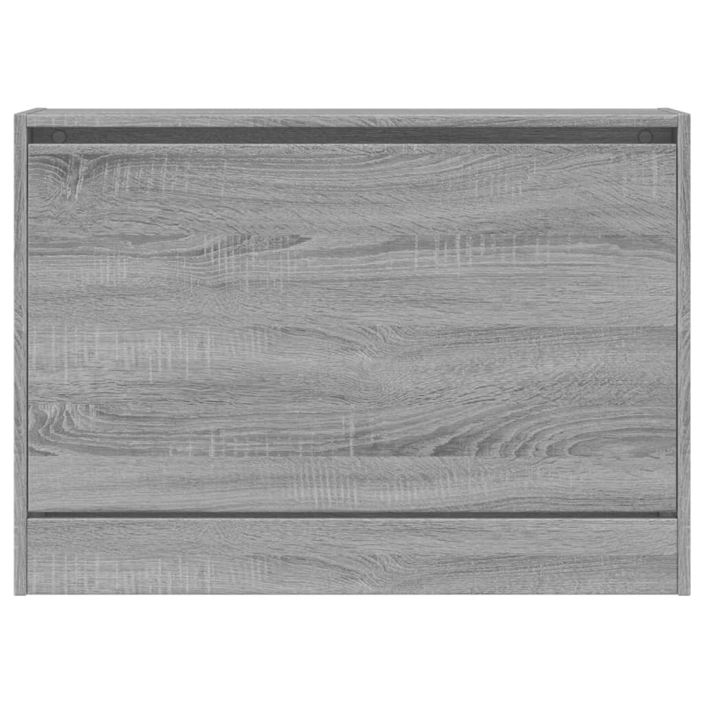 Schoenenkast Bewerkt Hout Eikenkleur Grijs Sonoma 80 x 21 x 57 cm