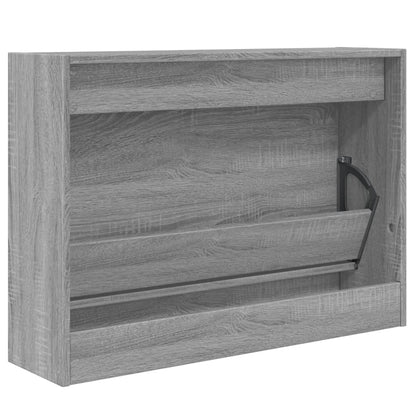 Schoenenkast Bewerkt Hout Eikenkleur Grijs Sonoma 80 x 21 x 57 cm
