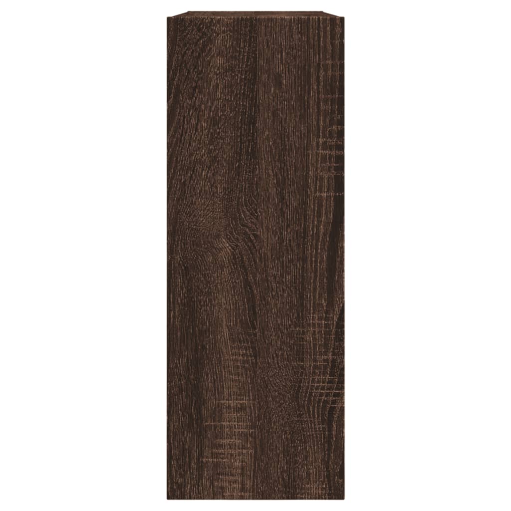 Schoenenkast Bewerkt Hout Bruineikenkleurig Bruin Eikenkleur 80 x 21 x 57 cm