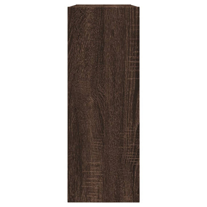 Schoenenkast Bewerkt Hout Bruineikenkleurig Bruin Eikenkleur 80 x 21 x 57 cm