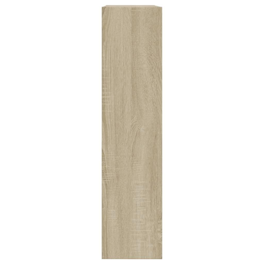 Schoenenkast 80X2X87,5 Cm Bewerkt Hout Kleurig Sonoma Eiken 80 x 21 x 87.5 cm