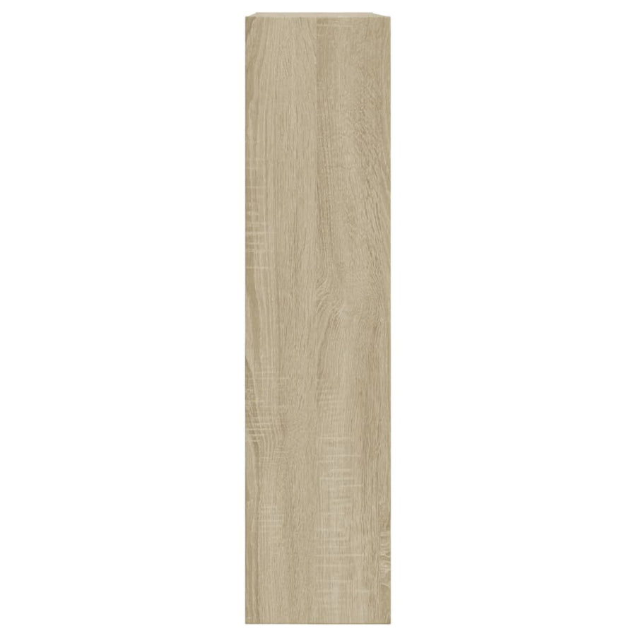 Schoenenkast 80X2X87,5 Cm Bewerkt Hout Kleurig Sonoma Eiken 80 x 21 x 87.5 cm