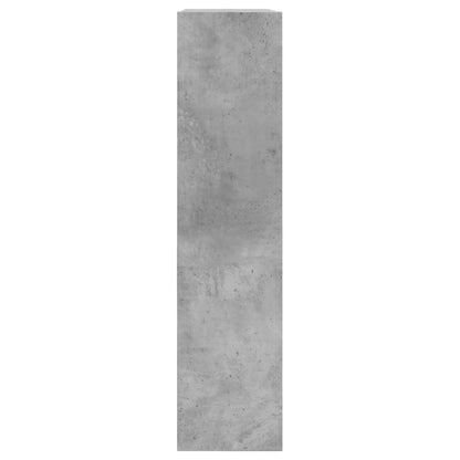 Schoenenkast 80X2X87,5 Cm Bewerkt Hout Betongrijs 80 x 21 x 87.5 cm