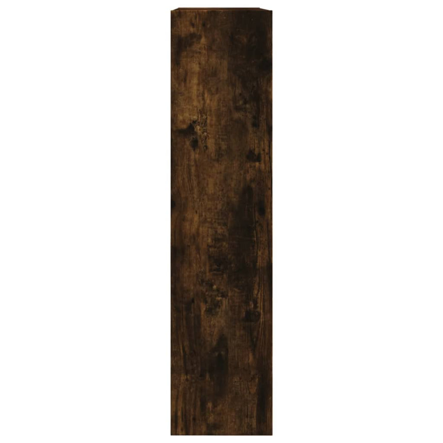 Schoenenkast 80X2X87,5 Cm Bewerkt Hout Kleurig Gerookt Eiken 80 x 21 x 87.5 cm