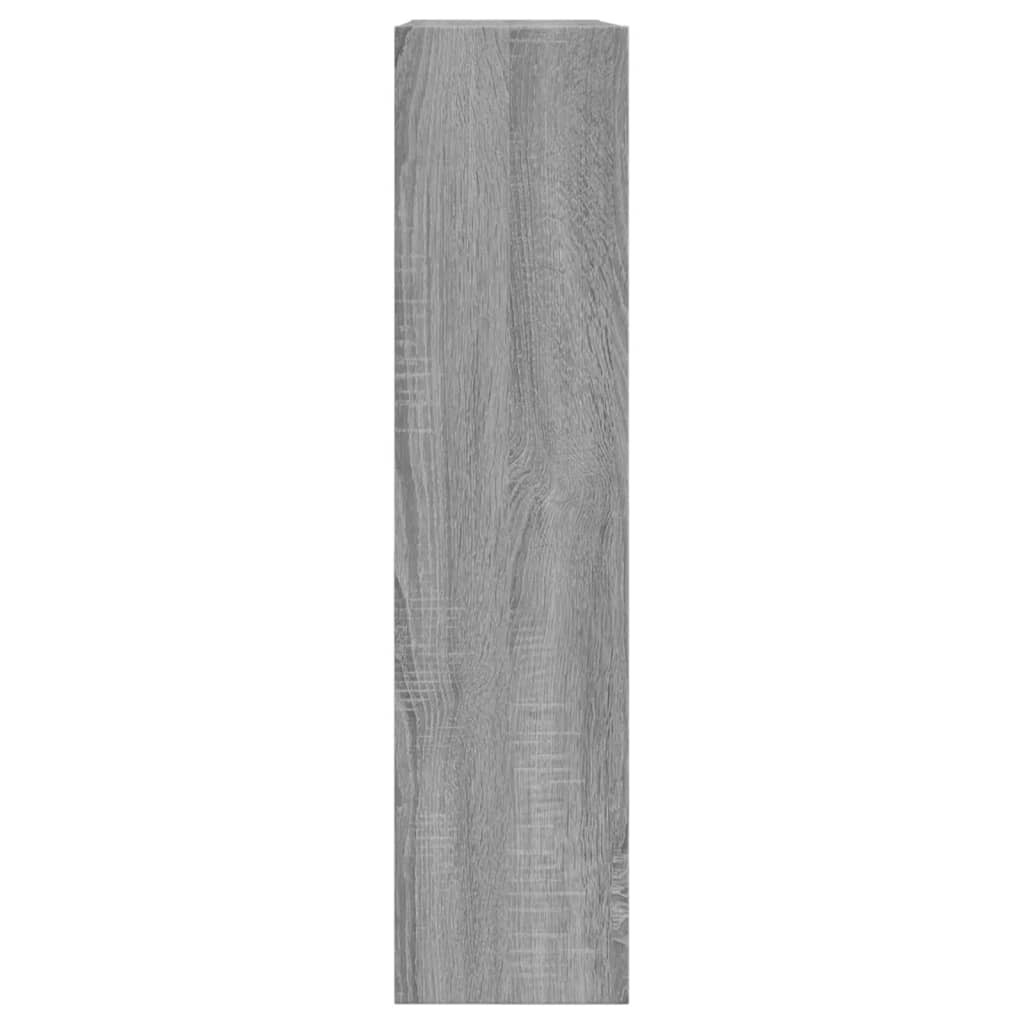 Schoenenkast 80X2X87,5 Cm Bewerkt Hout Eikenkleur Grijs Sonoma 80 x 21 x 87.5 cm