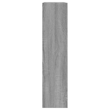 Schoenenkast 80X2X87,5 Cm Bewerkt Hout Eikenkleur Grijs Sonoma 80 x 21 x 87.5 cm