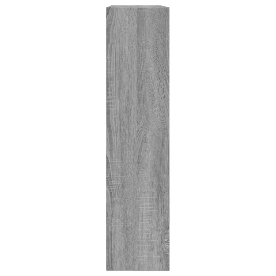Schoenenkast 80X2X87,5 Cm Bewerkt Hout Eikenkleur Grijs Sonoma 80 x 21 x 87.5 cm