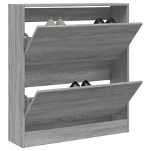 Schoenenkast 80X2X87,5 Cm Bewerkt Hout Eikenkleur Grijs Sonoma 80 x 21 x 87.5 cm