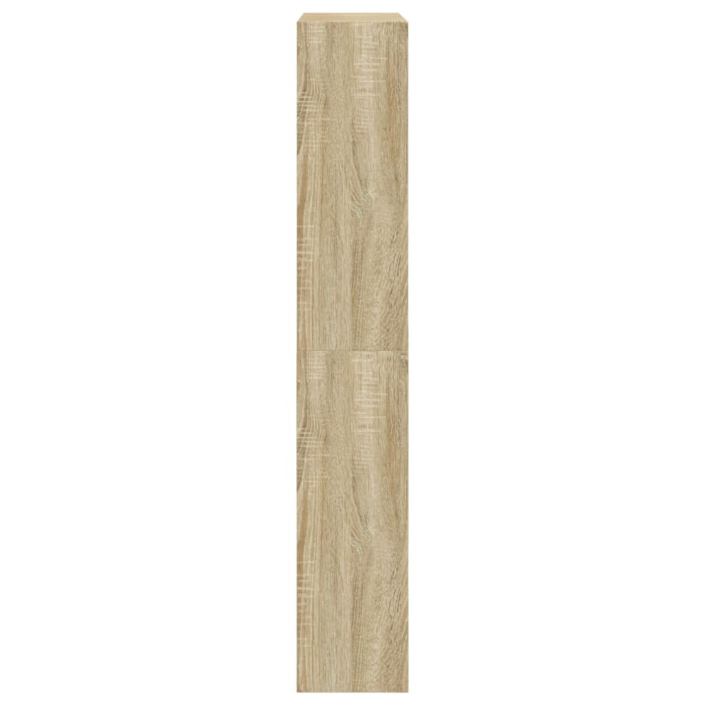 Schoenenkast 80X2X25,5 Cm Bewerkt Hout Kleurig Sonoma Eiken 80 x 21 x 125.5 cm