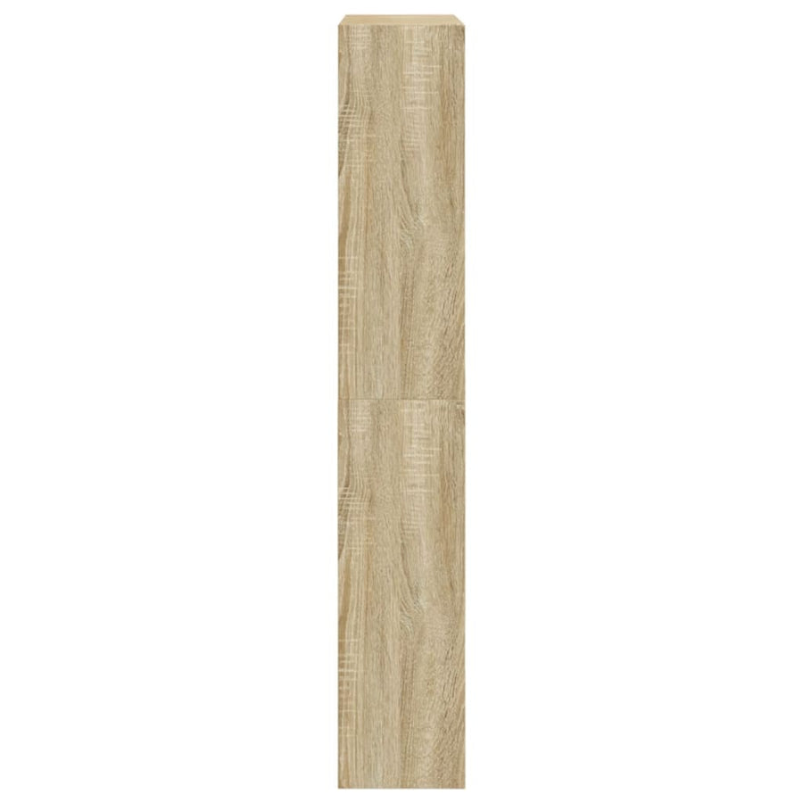 Schoenenkast 80X2X25,5 Cm Bewerkt Hout Kleurig Sonoma Eiken 80 x 21 x 125.5 cm