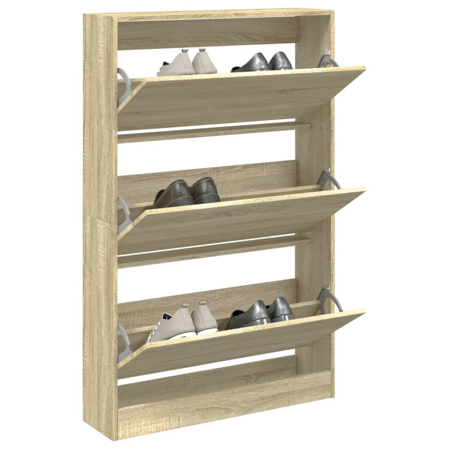 Schoenenkast Bewerkt Hout Kleurig Sonoma Eiken