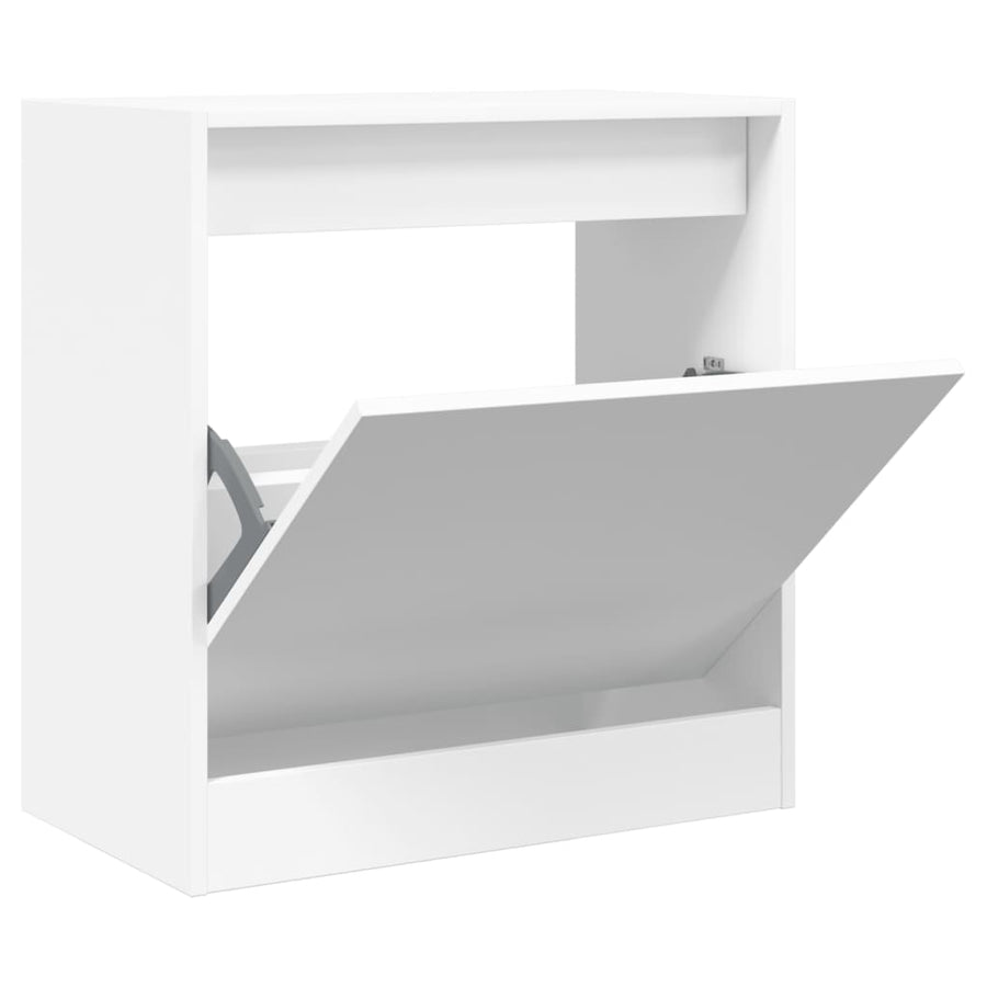 Schoenenkast 60X34X63,5 Cm Bewerkt Hout Wit 60 x 34 x 63.5 cm