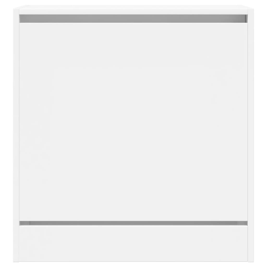 Schoenenkast 60X34X63,5 Cm Bewerkt Hout Wit 60 x 34 x 63.5 cm