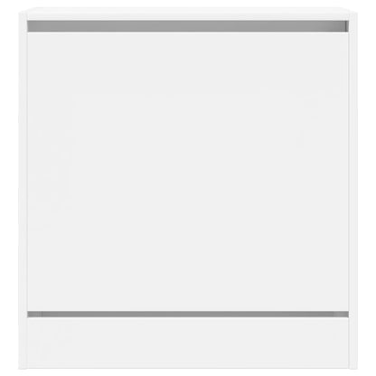 Schoenenkast 60X34X63,5 Cm Bewerkt Hout Wit 60 x 34 x 63.5 cm
