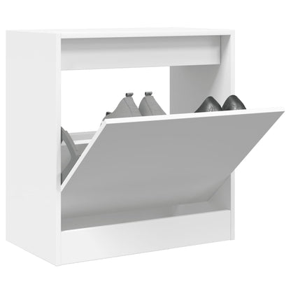 Schoenenkast 60X34X63,5 Cm Bewerkt Hout Wit 60 x 34 x 63.5 cm