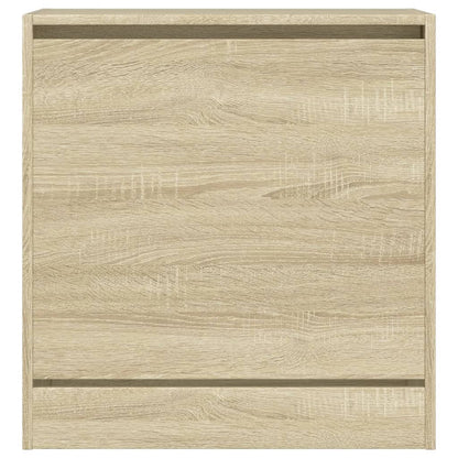 Schoenenkast 60X34X63,5 Cm Bewerkt Hout Kleurig Sonoma Eiken 60 x 34 x 63.5 cm