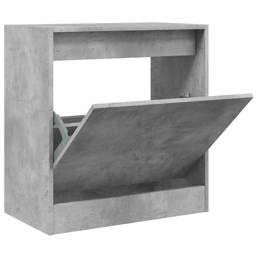 Schoenenkast 60X34X63,5 Cm Bewerkt Hout Betongrijs 60 x 34 x 63.5 cm