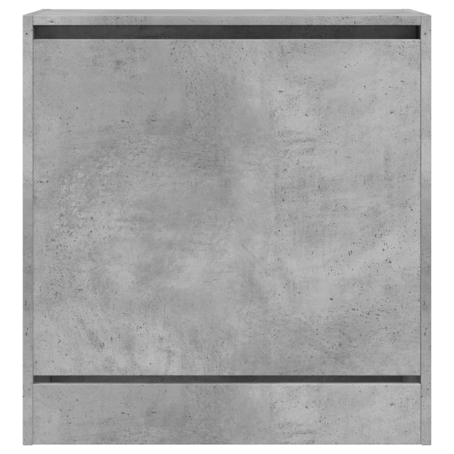 Schoenenkast 60X34X63,5 Cm Bewerkt Hout Betongrijs 60 x 34 x 63.5 cm