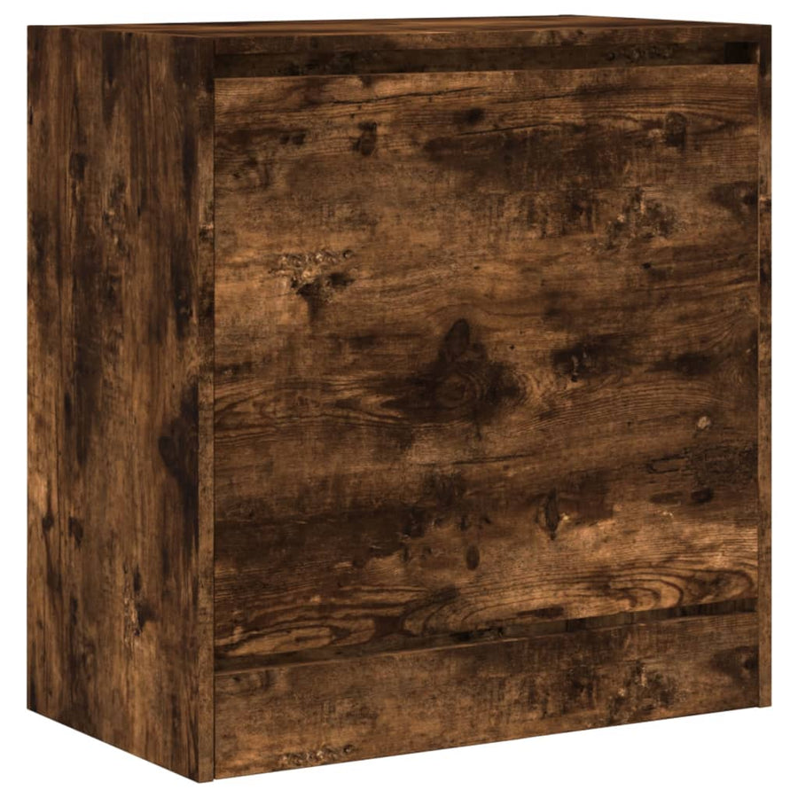 Schoenenkast 60X34X63,5 Cm Bewerkt Hout Kleurig Gerookt Eiken 60 x 34 x 63.5 cm