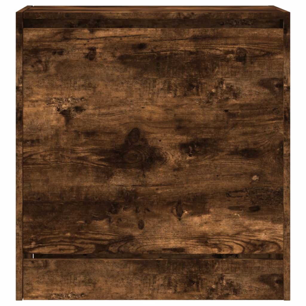 Schoenenkast 60X34X63,5 Cm Bewerkt Hout Kleurig Gerookt Eiken 60 x 34 x 63.5 cm