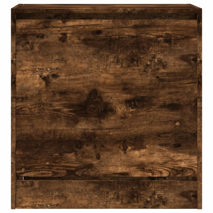 Schoenenkast 60X34X63,5 Cm Bewerkt Hout Kleurig Gerookt Eiken 60 x 34 x 63.5 cm
