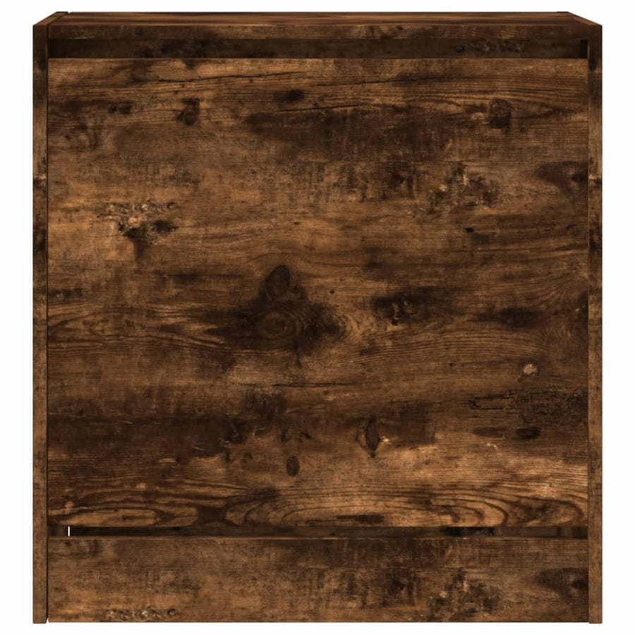 Schoenenkast 60X34X63,5 Cm Bewerkt Hout Kleurig Gerookt Eiken 60 x 34 x 63.5 cm
