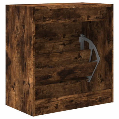 Schoenenkast 60X34X63,5 Cm Bewerkt Hout Kleurig Gerookt Eiken 60 x 34 x 63.5 cm