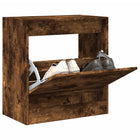 Schoenenkast 60x34x63,5 cm bewerkt hout gerookt eiken