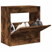 Schoenenkast 60x34x63,5 cm bewerkt hout gerookt eiken
