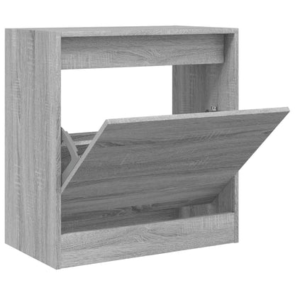 Schoenenkast 60X34X63,5 Cm Bewerkt Hout Eikenkleur Grijs Sonoma 60 x 34 x 63.5 cm