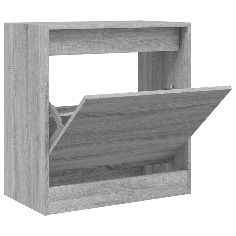 Schoenenkast 60X34X63,5 Cm Bewerkt Hout Eikenkleur Grijs Sonoma 60 x 34 x 63.5 cm