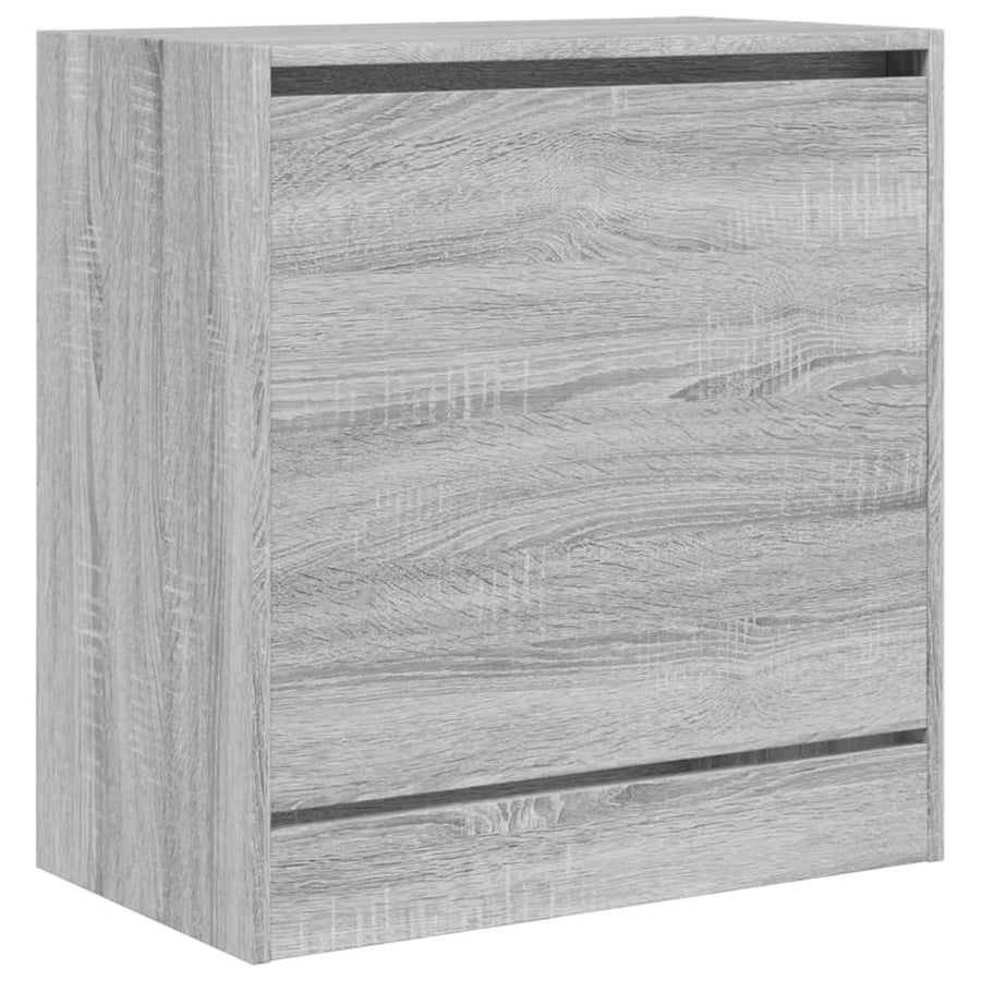 Schoenenkast 60X34X63,5 Cm Bewerkt Hout Eikenkleur Grijs Sonoma 60 x 34 x 63.5 cm