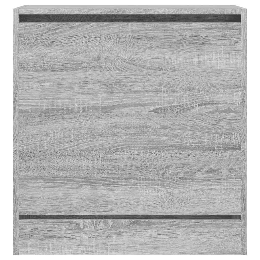 Schoenenkast 60X34X63,5 Cm Bewerkt Hout Eikenkleur Grijs Sonoma 60 x 34 x 63.5 cm