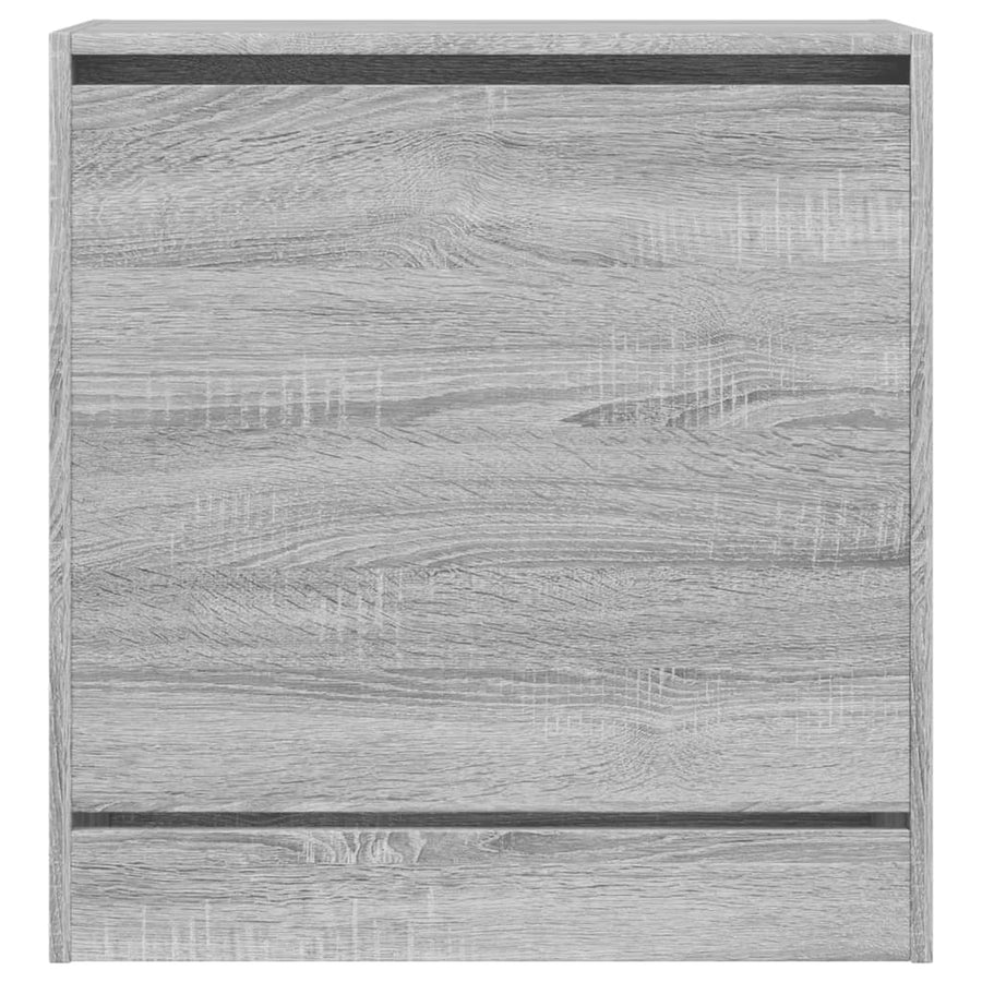 Schoenenkast 60X34X63,5 Cm Bewerkt Hout Eikenkleur Grijs Sonoma 60 x 34 x 63.5 cm